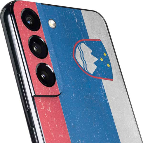 Slovenia Flag Distressed Galaxy S22 Plus Skin